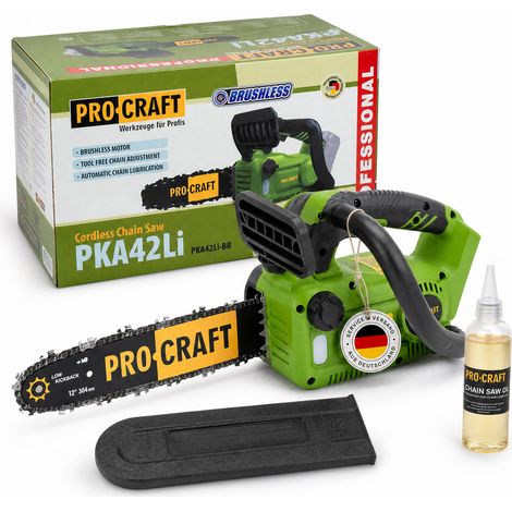 Procraft PKA42Libb Tronçonneuse à chaîne sans fil 20 V 304 mm Brushless Solo - sans batterie, sans chargeur (1/5)