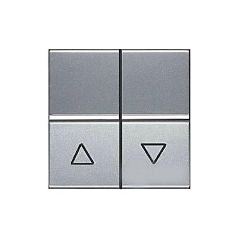 Double bouton poussoir pour stores ARGENT Niessen Zenit N2244 PL