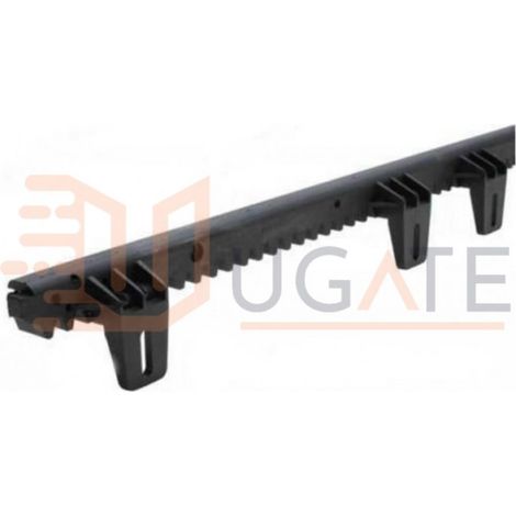 Grille en nylon NICE ROA6 M4 25 x 20 x 1000 mm à fentes pour portail coulissant (1/2)