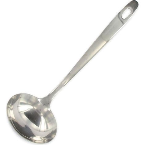 Louche De Cuisine - 1 Unité - Acier Inoxydable - Soupe Et Sauce - Argent - 28 cm (1/5)