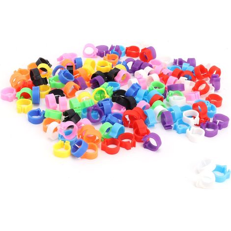 Set di anelli per zampe di piccione – riutilizzabili – in plastica di alta qualità – per l'identificazione