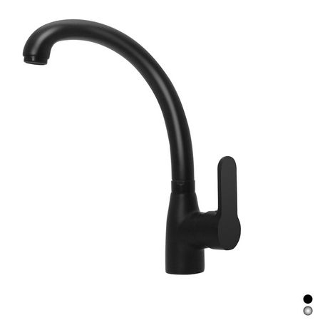 MISCELATORE MONOCOMANDO LAVELLO BOCCA ALTA SERIE PACO- Nero opaco- DH- pezzi 1