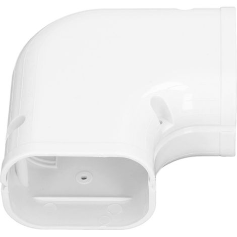 Abdeckplatte für Flachbogenrohr-Set für Mini-Split-Klimaanlagen, aus PVC, universelles Design, UV-beständig, robust und langlebig, einfach zu montieren, lackierbar, geeignet für kanallose Klimaanlagen