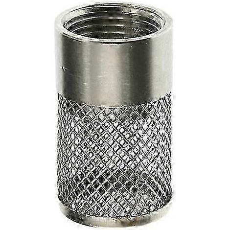 Ansaugsieb aus Edelstahl für Gartenschläuche, einfach zu installierender Ansaugschlauch-Filterkopf für Bewässerungspumpen-30mm (1/4)