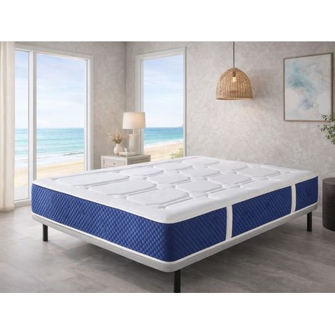 Taschenfederkernmatratze DREAMDI GAIA SPRING LATEX 120x200 cm – Höhe 30 cm mit 2 cm Latex auf jeder Seite