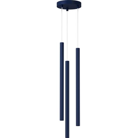 Suspension moderne ronde bleu marine 3xG9 3W SOPEL Sigma Lighting (1/2)
