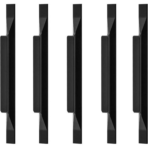 (10 Stück) Europäische Aluminiumlegierungsgriffe für Küchenschränke, Kleiderschrankgriffe, Gesamtlänge 160 mm, Lochabstand 9 (1/4)