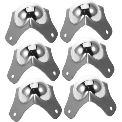 de 6 embouts d angle sphériques chromés pour meubles et haut (1/5)