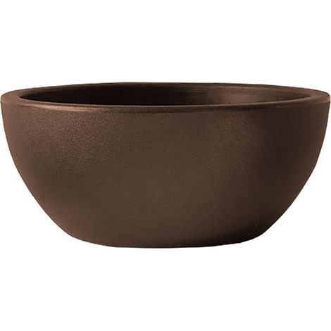 Vaso Ø40x17,5 cm in Polietilene Era 40 Bronzo (1/3)