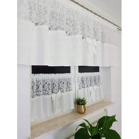 Tenda per la cucina, tende, ricamo (1/5)