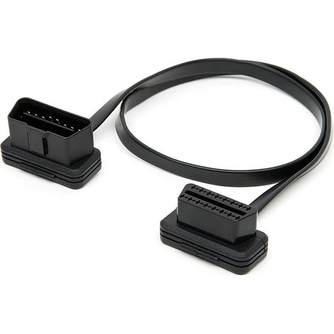 Câble d'extension de scanner de voiture 16 broches mâle vers femelle OBDII 8 fils de connecteur 30/60/100/150 cm (1/4)