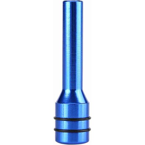 Cubierta de pasador de cerradura de puerta de coche de aleación de aluminio - Kit de 2 piezas, azul (1/5)