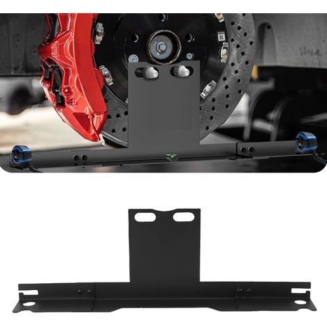 Plateau d'Alignement de Roues Heavy Duty Plaque d'Alignement des Roues en Acier avec 2 Rubans à Mesurer et Trou de Suspension (1/4)