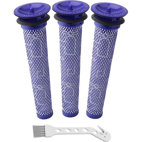 Pack de 3 filtres pour aspirateurs Dyson V6 DC58 / DC59 / DC62, pré-filtre de réapprovisionnement lavable pour Dyson, pièces d'accessoires pour aspirateur (1/4)