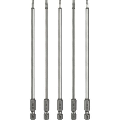 5pcs Embout De Tournevis T10 Tête Torx Douille Hexagonale 1/4" (1/5)