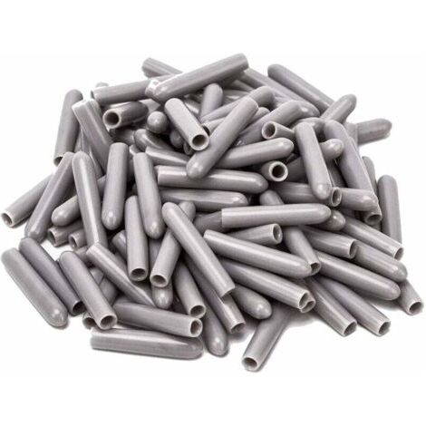 120 Pièces Capuchons Pour Lave-Vaisselle, Diamètre intérieur 3MM PVC Housse De Protection, Panier à Vaisselle，325mm (Gris)