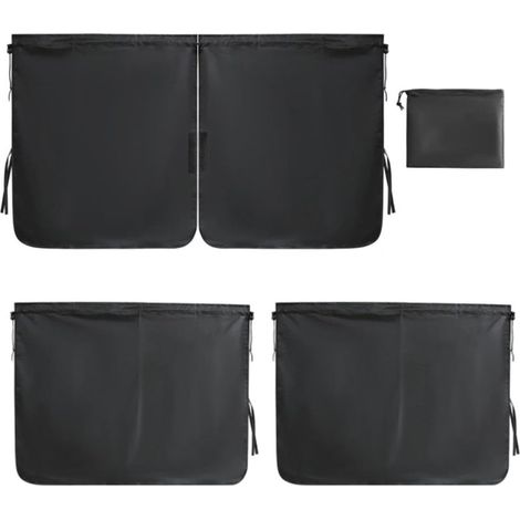 Rideaux Occultants pour Voiture - Pare- occultant Amovible de séparation Écrans Pare-,pour SUV Fourgon Voyage Camping (1/5)