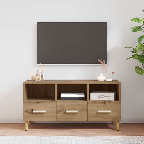 vidaXL Mobile TV Rovere Artigianale 102 x 36 x 50 cm Legno