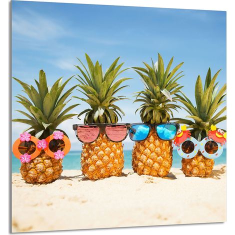 PANEL DE VIDRIO PARA COCINA 60x65 Piña (1/5)