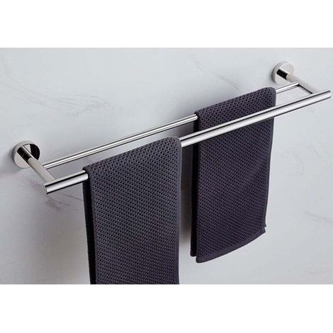 304 stainless steel towel rail with double bar, suitable for kitchens, bathrooms and other humid places, double-layer design MUMU (1/4)