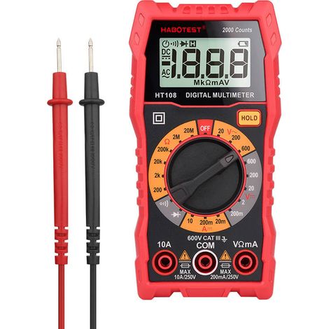 Multimetro digitale universale Habotest HT108L (1/3)