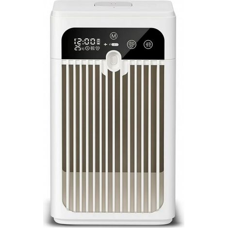 Sollbry Ventilateur Usb de Bureau Rafraîchisseur d'Air Portable Silencieux Contrôle Supérieur Facile Corps Arrondi Adapté au Travail à Domicile Chambre,Blanc (1/5)