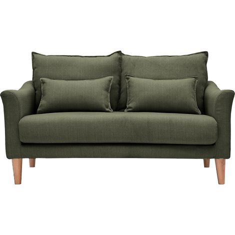Divano scandinavo 2 posti kaki KATE
