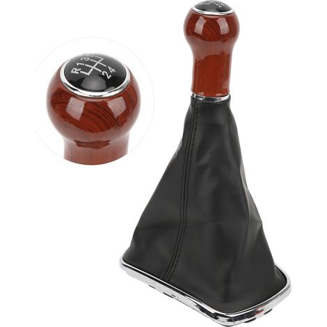 Schalthebelabdeckung aus PU-Leder, staubdicht, für Bora Mk4 (1999-2004). 5 Gänge. (1/5)