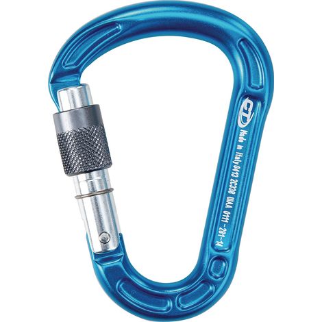 HMS-Gancio Concept SG L105xB73mm Alluminio eloxato EN362 Classe B, EN12275 Classe H