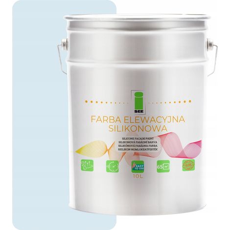 VERNICE PER FACCIATE AL SILICONE COLORE AZZURRO BIANCO 10L (1/5)