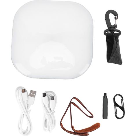 Lanterna da Campeggio Ricaricabile 1800LM IP65 – Luce LED Bianca Calda/Fredda, Power Bank 13500mAh, Design Robusto in ABS con Magnete – Ideale per Cantiere e Outdoor (1/5)