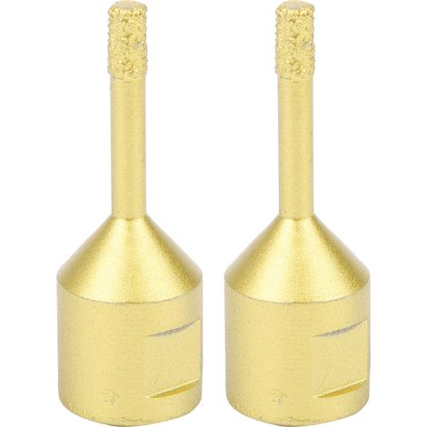 2 Stück Diamant-Lochsägen-Bohrer M14 6 mm zum Löten, Bohren und für Marmor und Beton (1/5)