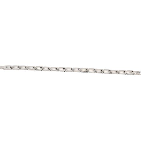 Bracelet magnétique en acier inoxydable pour femme, chaîne de main argentée, bijou de santé et bien-être pour fille (1/5)