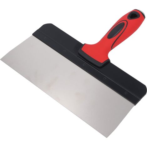 Grattoir à peinture 25 cm en acier inoxydable, outil multifonctionnel à poignée ergonomique pour enduit et plâtre (1/5)