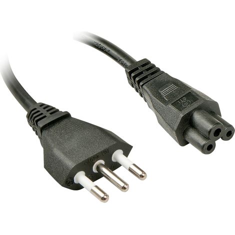 Lindy IEC-Netzkabel 2m Italien Netzst. IEC320 C5 (30408)