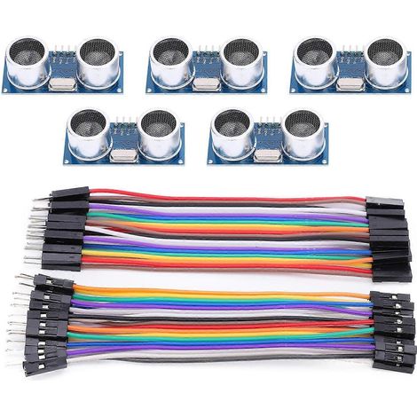 5 Stück Ultraschall-Distanzmessmodul für Raspberry Pi Jumperkabel (Stecker auf Buchse)