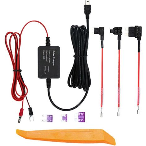 Câble abaisseur de tension ACC pour caméra embarquée de voiture, adaptateur secteur 12V/24V vers 5V/2A pour moto/véhicule électrique (1/5)