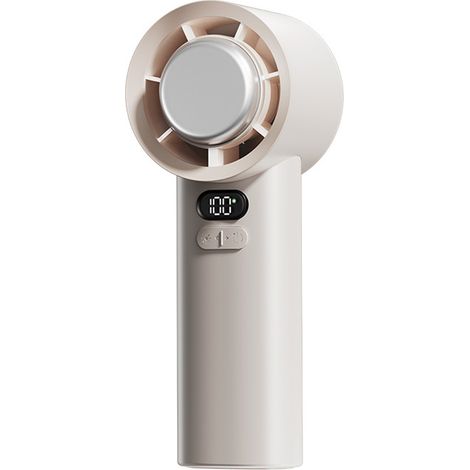 USB-wiederaufladbarer Mini-Lüfter für den Schreibtisch, 5000-mAh-Akku, stufenlose 100-stufige Geschwindigkeitsregelung, LCD-Display, Turbo-Boost-Technologie