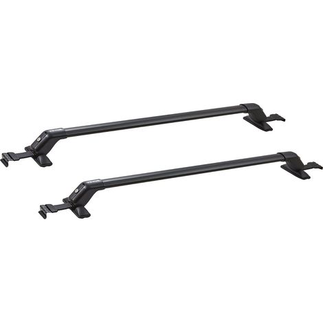 Barres de toit universelles en aluminium, compatibles avec les toits sans rails latéraux, capacité de charge de 70,3 kg, barres de toit nues réglables avec verrous, pour SUV, berlines et fourgonnettes (1/5)