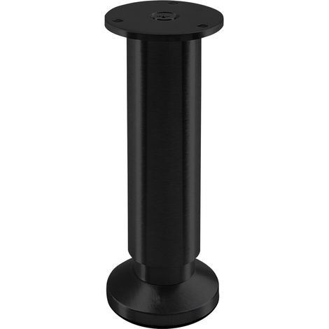 Möbelfuß ALPHA schwarz eloxiert Höhe 150 mm
