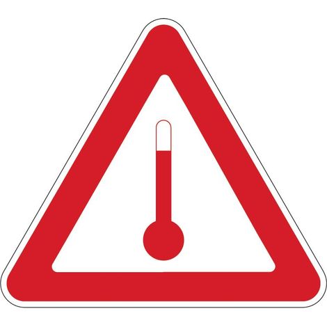 Etichetta autoadesiva o supporto alluminio A.D.R "Materie trasportate a caldo" 300x300mm Modello - Alluminio