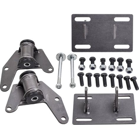 Kit adattatore per supporto motore, in acciaio di alta qualità, compatibile con veicoli GM G-Body dal 1973 al 1988, piastra di montaggio motore da 8" x 5" x 0,5", adatta per motori LS1 - LQ9, include (1/5)