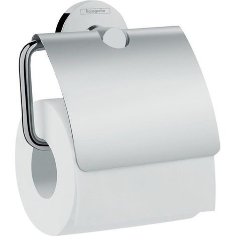 Porte-papier WCavec couvercle chroméé