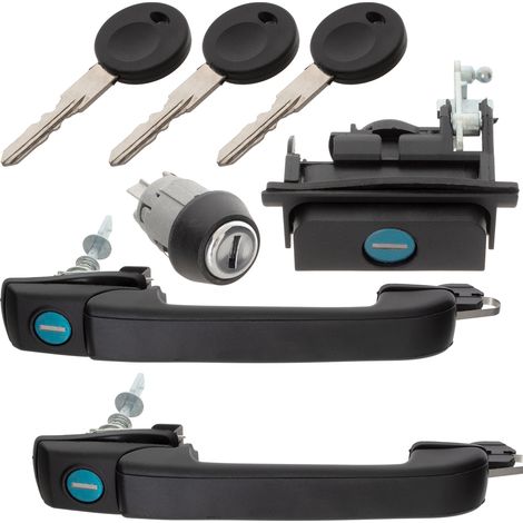Set di 2 maniglie per porte + interruttore di accensione + serratura del bagagliaio per VW GOLF III 91-98 (1/5)