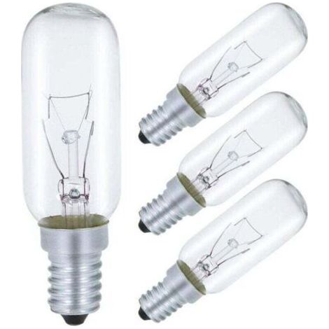 Bulb for Cooker Hood E14 40W, T25 230V Incandescent Bulb Warm White 2700K Dimmable, Pack of 4 (1/5)