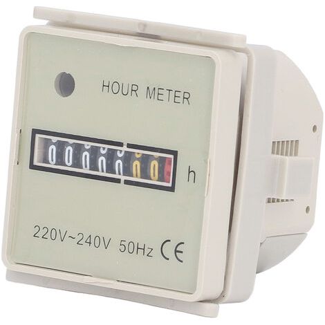 BERM Compteur horaire Minuterie industrielle Compteur de temps électrique haute précision 099999H59M AC 220240V (1/5)