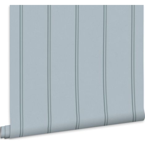 Laura Ashley Chalford Vliestapete Holzplanken Blau 10mx52cm