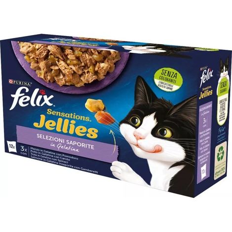 felix sensations jellies saporite, 12x85 gr