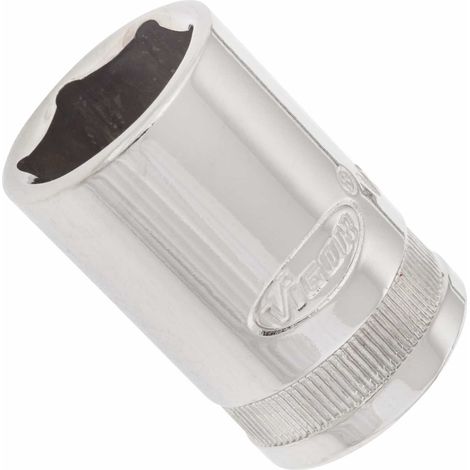 VIGOR Innenvierkant Antrieb 12,5 = 1/2 Zoll Steckschlüssel-Einsatz Außensechskant-Profil V2564N ∙ Vierkant hohl 12,5 mm (1/2 Zoll) ∙ Außen-Sechskant Profil ∙ 18 ∙ Gesamtlänge: 38 mm (1/2)
