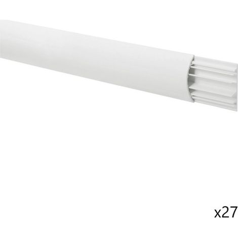 [JAMAIS UTILISE] Lot de 27 Passages de Sol pour Câbles LEGRAND 2000x50x12mm Blanc - 098246 (1/5)